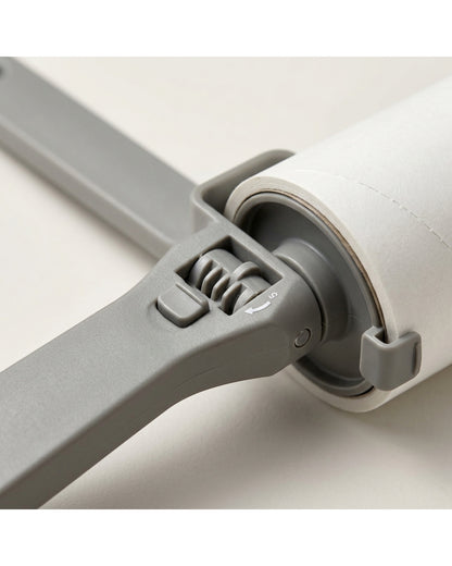 Cabit Low-Clearance Hinged Adhesive Lint Roller 60 Sheets Stone - Detail view
